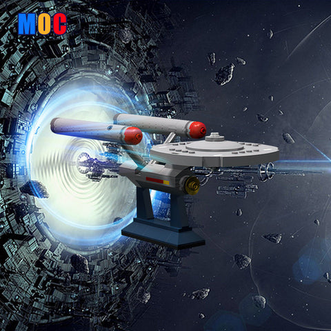 (Gobricks version) 199pcs MOC-6021 Constitution Class U.S.S. Enterprise NCC-1701 from Star Trek