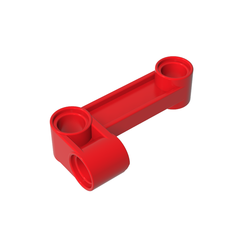 Gobricks,Technic Pin Connector Perpendicular 2 x 4 Bent - Beam with 90 Hole Ø 4.8,11455,29162