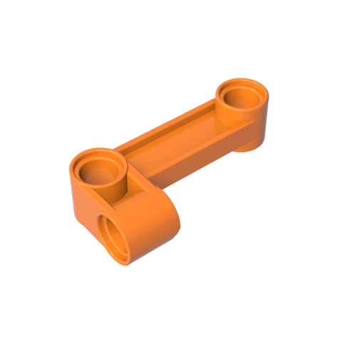 Gobricks,Technic Pin Connector Perpendicular 2 x 4 Bent - Beam with 90 Hole Ø 4.8,11455,29162