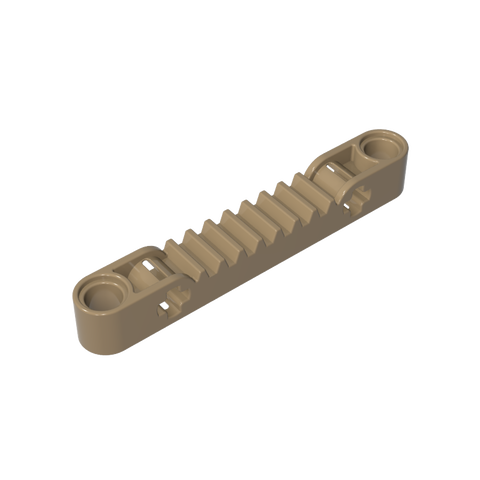 Gobricks,Technic Gear Rack 1 x 7 with Axle and Pin Holes,87761,65127