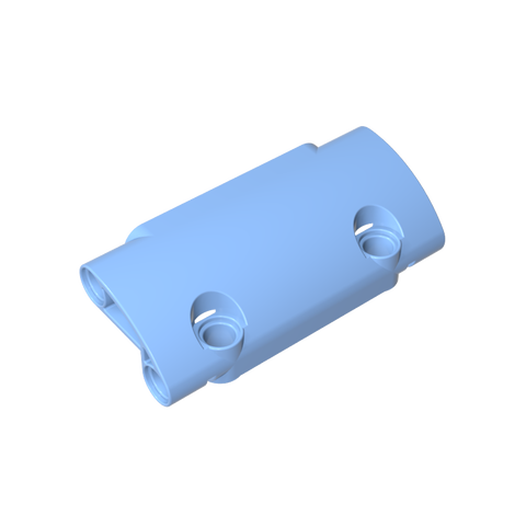 Gobricks,Technic Panel Curved 7 x 3 with 2 Pin Holes through Panel Surface,24119