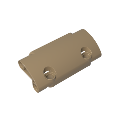 Gobricks,Technic Panel Curved 7 x 3 with 2 Pin Holes through Panel Surface,24119
