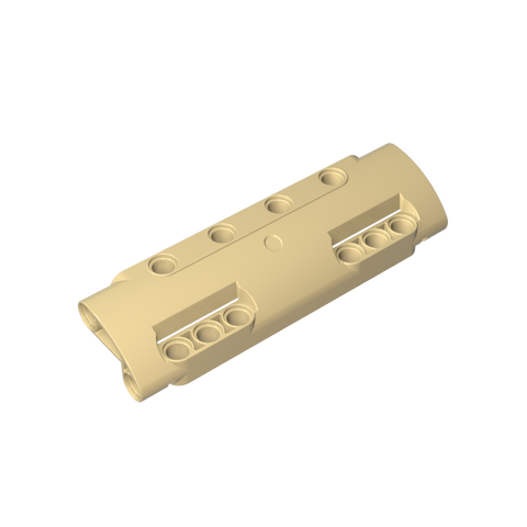 Gobricks,Technic Panel Curved 11 x 3 with 10 Pin Holes through Panel Surface,11954