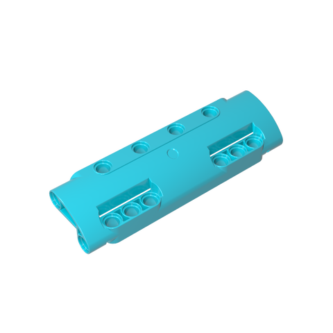 Gobricks,Technic Panel Curved 11 x 3 with 10 Pin Holes through Panel Surface,11954
