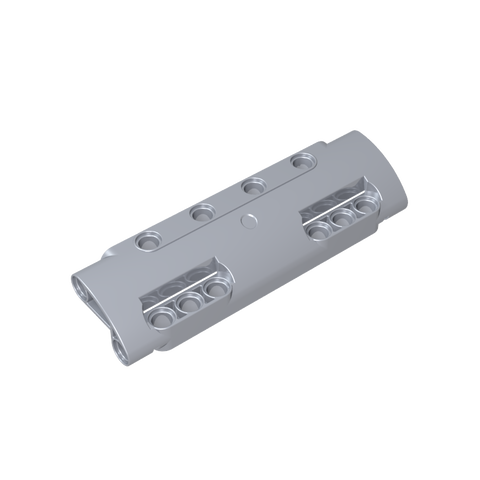 Gobricks,Technic Panel Curved 11 x 3 with 10 Pin Holes through Panel Surface,11954
