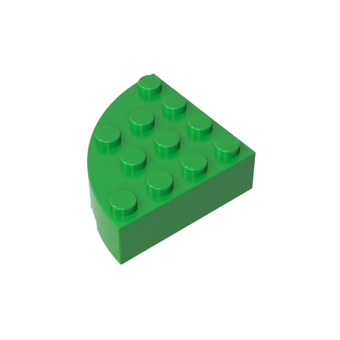 Gobricks,Brick Round Corner 4 x 4 Full Brick,2577