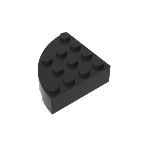 Gobricks,Brick Round Corner 4 x 4 Full Brick,2577