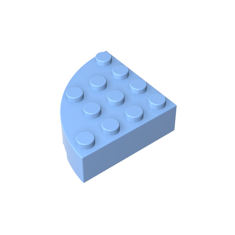Gobricks,Brick Round Corner 4 x 4 Full Brick,2577