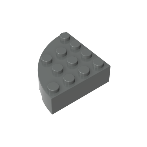 Gobricks,Brick Round Corner 4 x 4 Full Brick,2577