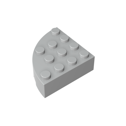 Gobricks,Brick Round Corner 4 x 4 Full Brick,2577