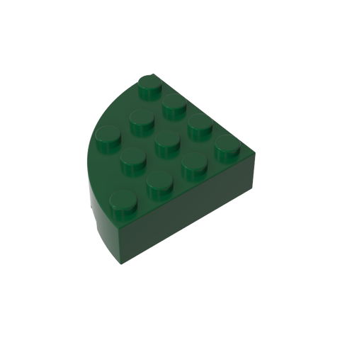 Gobricks,Brick Round Corner 4 x 4 Full Brick,2577