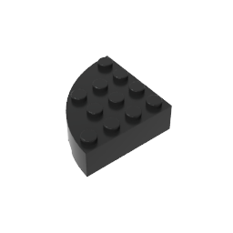 Brick Round Corner 4 x 4 Full Brick ,2577