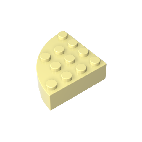 Gobricks,Brick Round Corner 4 x 4 Full Brick,2577