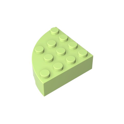 Gobricks,Brick Round Corner 4 x 4 Full Brick,2577