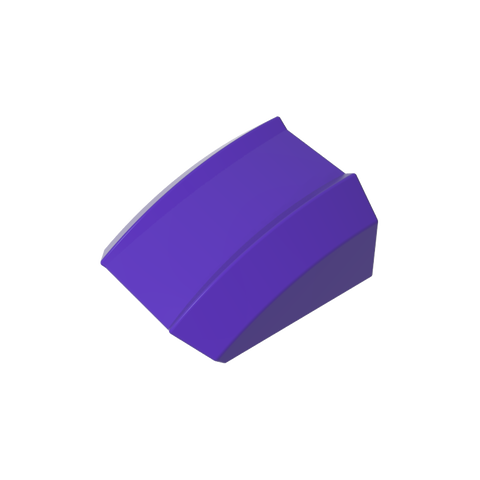 Gobricks,Slope Curved 2 x 2 with Lip, No Studs,30602,47904,28659,54415