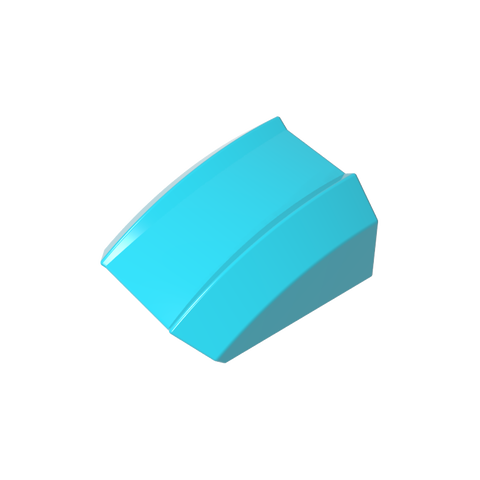 Gobricks,Slope Curved 2 x 2 with Lip, No Studs,30602,47904,28659,54415