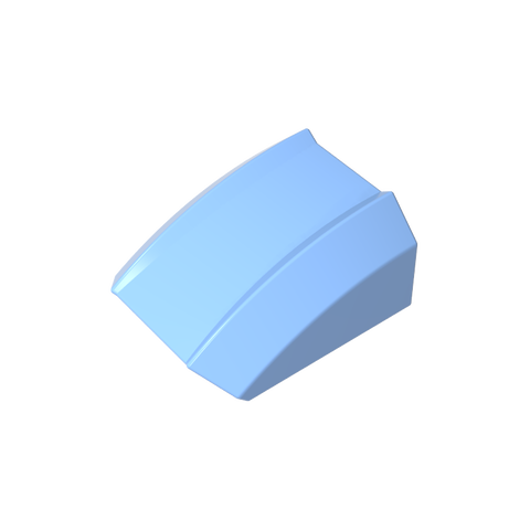 Gobricks,Slope Curved 2 x 2 with Lip, No Studs,30602,47904,28659,54415