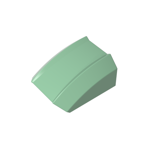 Gobricks,Slope Curved 2 x 2 with Lip, No Studs,30602,47904,28659,54415