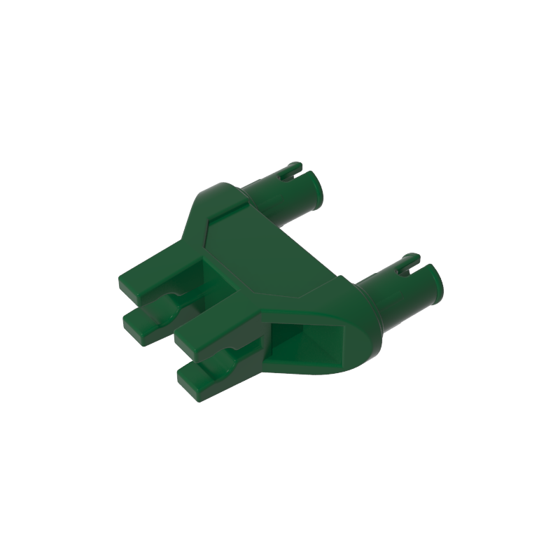 Gobricks,Technic Pin Double Triangle 1 x 3 with 2 Clips Completely Round Pinholes,47994,19159,65572