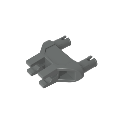 Gobricks,Technic Pin Double Triangle 1 x 3 with 2 Clips Completely Round Pinholes,47994,19159,65572