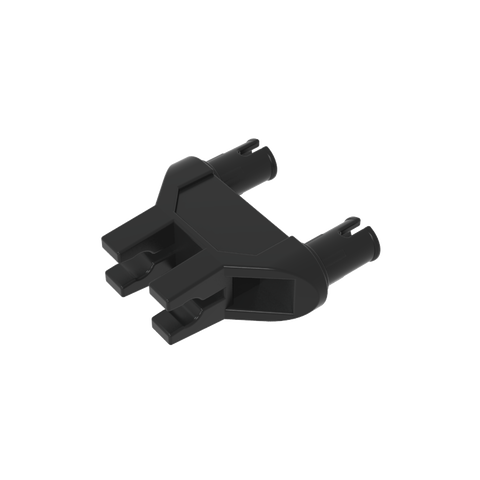 Gobricks,Technic Pin Double Triangle 1 x 3 with 2 Clips Completely Round Pinholes,47994,19159,65572