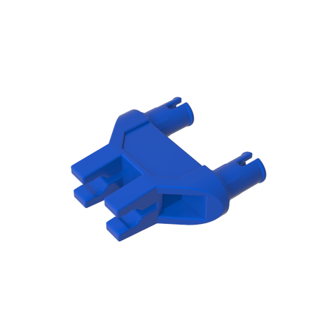 Gobricks,Technic Pin Double Triangle 1 x 3 with 2 Clips Completely Round Pinholes,47994,19159,65572