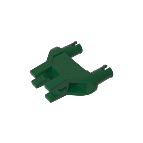 Gobricks,Technic Pin Double Triangle 1 x 3 with 2 Clips Completely Round Pinholes,47994,19159,65572