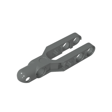 Gobricks,Technic, Steering Arm 5.5 x 2 with Towball Socket Rounded, Chamfered,57515,64872