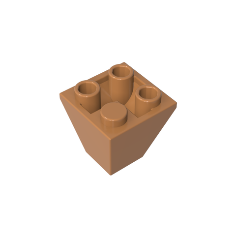 Gobricks,Slope Inverted 45° 2 x 2 Double Convex,3676