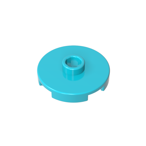 Gobricks,Plate Special Round 2 x 2 with Center Stud (Jumper Plate),18674