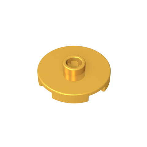 Gobricks,Plate Special Round 2 x 2 with Center Stud (Jumper Plate),18674