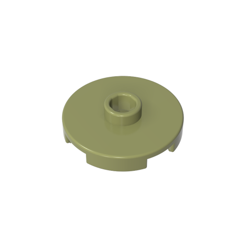Gobricks,Plate Special Round 2 x 2 with Center Stud (Jumper Plate),18674