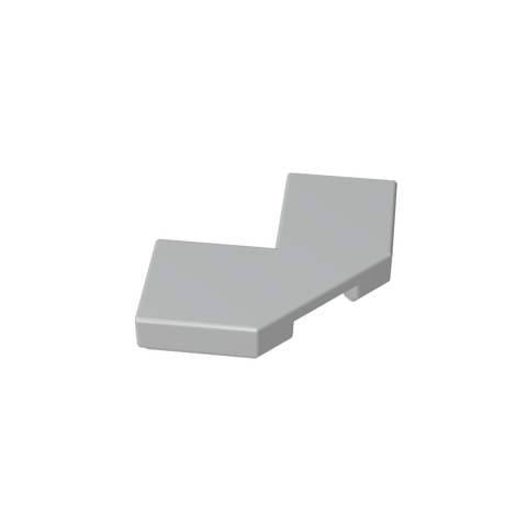 Gobricks,Tile Special 2 x 2 Corner with Cut Corner - Facet,27263,39726,54578