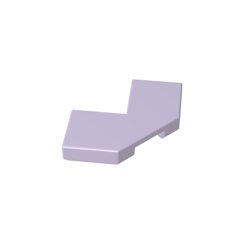 Gobricks,Tile Special 2 x 2 Corner with Cut Corner - Facet,27263,39726,54578