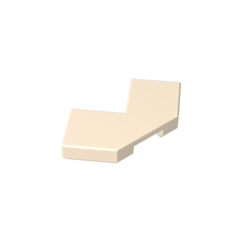 Gobricks,Tile Special 2 x 2 Corner with Cut Corner - Facet,27263,39726,54578