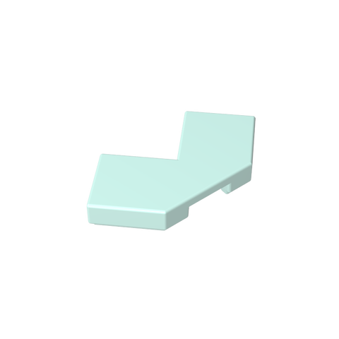 Gobricks,Tile Special 2 x 2 Corner with Cut Corner - Facet,27263,39726,54578