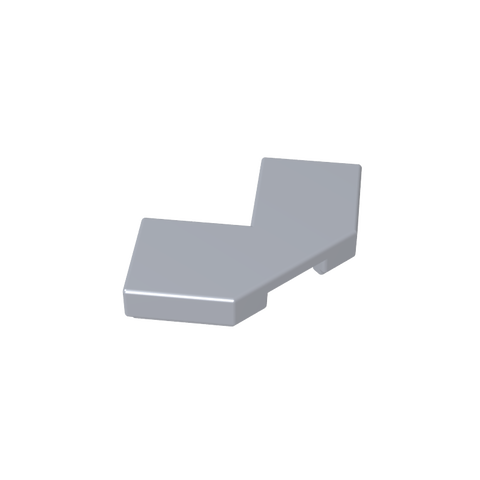 Gobricks,Tile Special 2 x 2 Corner with Cut Corner - Facet,27263,39726,54578