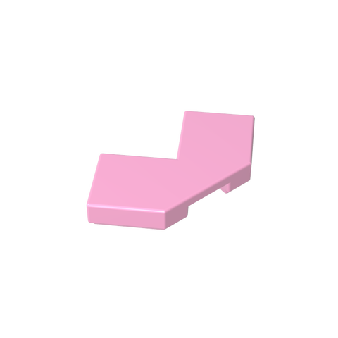 Gobricks,Tile Special 2 x 2 Corner with Cut Corner - Facet,27263,39726,54578