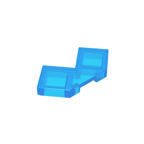Gobricks,Tile Special 2 x 2 Corner with Cut Corner - Facet,27263,39726,54578