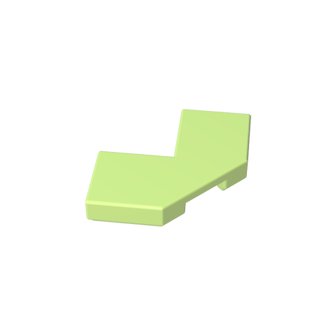 Gobricks,Tile Special 2 x 2 Corner with Cut Corner - Facet,27263,39726,54578