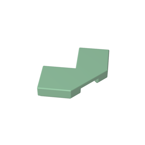 Gobricks,Tile Special 2 x 2 Corner with Cut Corner - Facet,27263,39726,54578