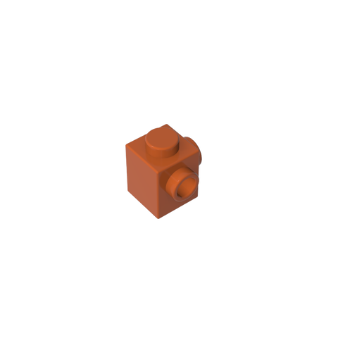 Gobricks,Brick Special 1 x 1 with Studs on 2 Adjacent Sides,26604