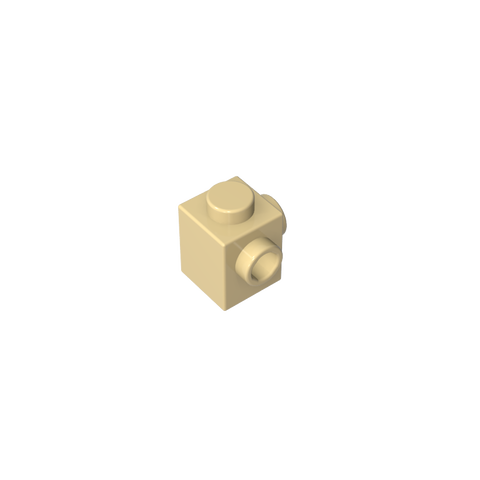 Gobricks,Brick Special 1 x 1 with Studs on 2 Adjacent Sides,26604