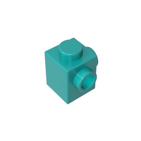 Gobricks,Brick Special 1 x 1 with Studs on 2 Adjacent Sides,26604