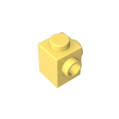 Gobricks,Brick Special 1 x 1 with Studs on 2 Adjacent Sides,26604