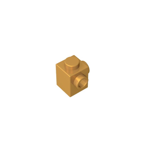 Gobricks,Brick Special 1 x 1 with Studs on 2 Adjacent Sides,26604