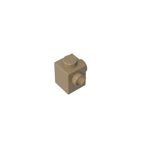 Gobricks,Brick Special 1 x 1 with Studs on 2 Adjacent Sides,26604