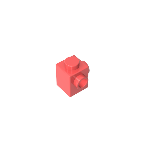 Gobricks,Brick Special 1 x 1 with Studs on 2 Adjacent Sides,26604