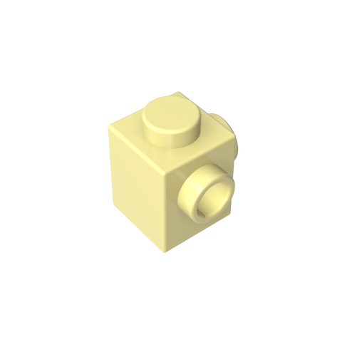 Gobricks,Brick Special 1 x 1 with Studs on 2 Adjacent Sides,26604