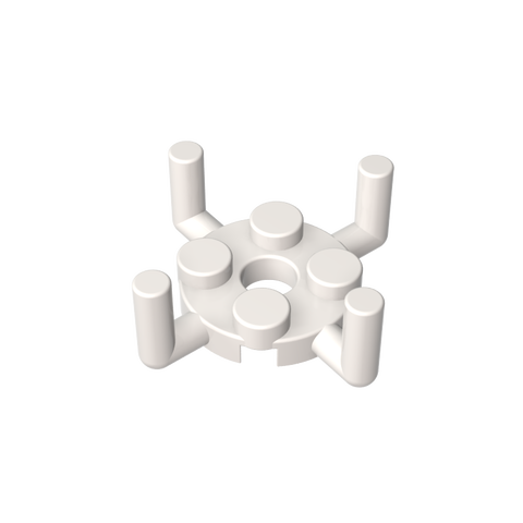 Gobricks,Plate Round 2 x 2 with Pin Hole and 4 Arms Up,98284,65738